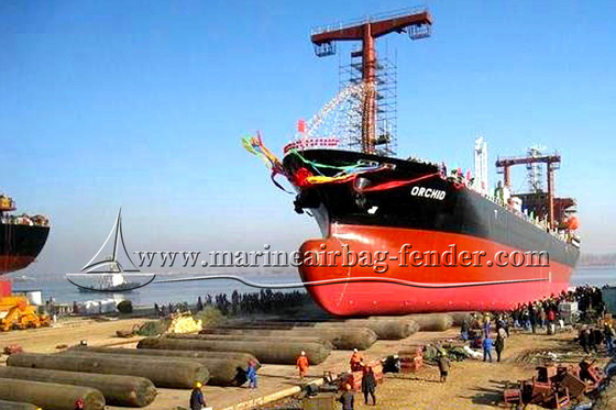 गुणवत्ता  Black Customized Ship Launching Airbag Lifting And Moving Marine Rubber Airbag फैक्टरी