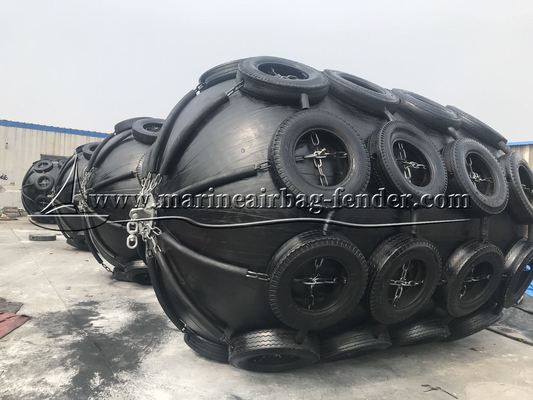 समुद्री वायवीय रबर फेंडर बंपर जहाज और डॉक सुरक्षा के लिए 50kpa 80kpa