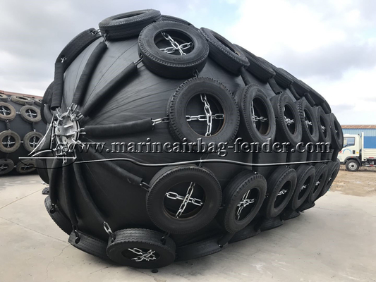 समुद्री वायवीय रबर फेंडर बंपर जहाज और डॉक सुरक्षा के लिए 50kpa 80kpa
