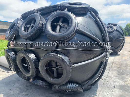 अधिकतम सुरक्षा Pneumatic Rubber Quay Fender Marine Airbag Floating Fender