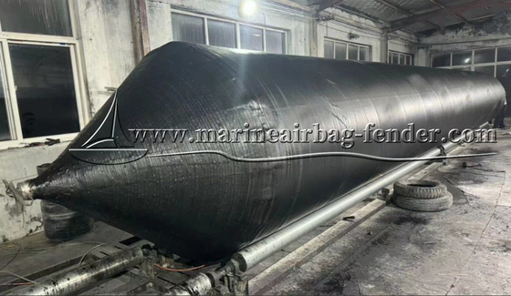नौका बचाव के लिए काले विरोधी फाड़ना inflatable रबर एयरबैग