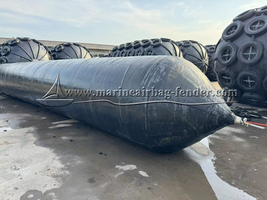 नौका बचाव के लिए काले विरोधी फाड़ना inflatable रबर एयरबैग