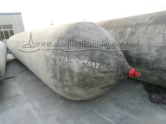 आकार अनुकूलित समुद्री एयरबैग विरोधी फाड़ना काला inflatable रबर एयरबैग
