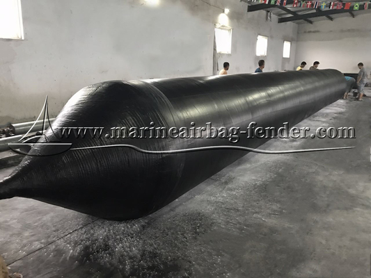 आकार अनुकूलित समुद्री एयरबैग विरोधी फाड़ना काला inflatable रबर एयरबैग