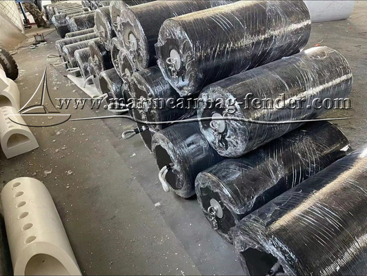 डॉक/बोट ईवीए फोम फेंडर नायलॉन यार्न नेट और जस्ती स्टील प्लेट द्वारा संरक्षित