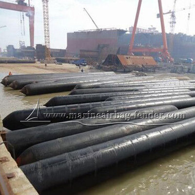 नौका प्रक्षेपण के लिए सर्वोच्च प्राकृतिक रबर समुद्री एयरबैग inflatable जहाज गुब्बारा